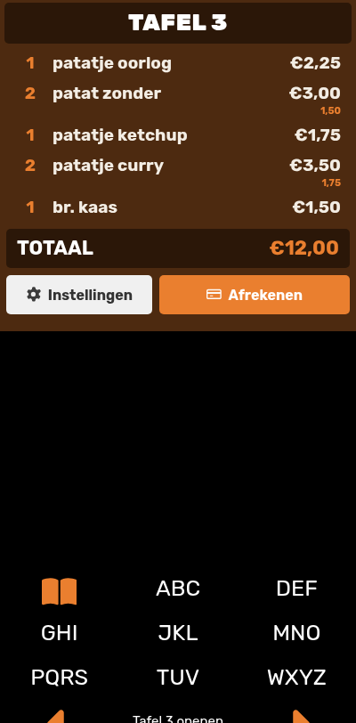 V7 op de telefoon